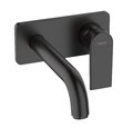 Настенный смеситель для раковины Hansgrohe Vernis Shape, черный матовый (71578670) Для раковины Черный матовый