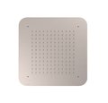 Верхний встраиваемый душ 420х420 мм Tres Showers Head, сталь (29951607AC) Верхние души Нерж. сталь