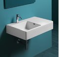 Керамическая раковина 75 см Simas Top-Lavabi (QU75S) Подвесные Прямоугольные