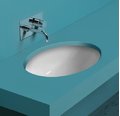 Керамічна раковина 58 см Simas Top-Lavabi, bianco glossy (S 53) Вбудовувані знизу 