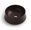 Керамическая раковина 42 см Simas Sharp, chocolate matt (SH 02) На столешницу, На тумбу Круглые