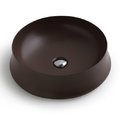 Керамическая раковина 50 см Simas Sharp, chocolate matt (SH 01) На столешницу, На тумбу Круглые
