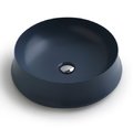 Керамическая раковина 50 см Simas Sharp, navy matt (SH 01) На столешницу, На тумбу Круглые
