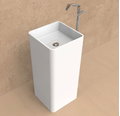 Напольная керамическая раковина Flaminia Monowash 40, white (MW40C) Напольные Квадратные