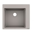 Кухонная мойка Hansgrohe S51 S510-F450 серый бетон (43312380) На столешницу Прямоугольные Серый