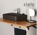 Керамическая раковина 60 см Cielo Shui Comfort, коричневый (SHCOLARF-CA) На столешницу, На тумбу, Подвесные Прямоугольные