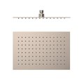 Верхній душ 300х200 мм Tres Showers Head, сталь (134315007ac) Верхні душі Нерж. сталь