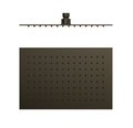 Верхний душ 300х200 мм Tres Showers Head, черный матовый металлик (134315007KMB) Верхние души Черный матовый металлик