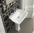 Керамическая раковина 70 см Artceram Jazz, white glossy (JZL004 01; 00) На пьедестал Прямоугольные