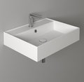 Керамическая раковина 61 cм Simas Agile, glossy white (AG 61) На столешницу, На тумбу, Подвесные Прямоугольные