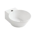 Керамическая раковина 33 см Simas WAVE, glossy white (WA 05) На столешницу, На тумбу, Подвесные Круглые