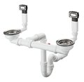 Сифон для кухонного миття з нержавіючої сталі Hansgrohe D 15-10 (43922800) Для раковин Повний комплект