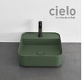 Керамічна раковина 44 см Cielo Shui Comfort, зелений (SHCOLAQF-AG) На стільницю, На тумбу, Підвісні 