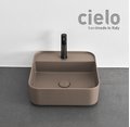 Керамическая раковина 44 см Cielo Shui Comfort, коричневый (SHCOLAQF-AN) На столешницу, На тумбу, Подвесные Квадратные