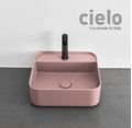 Керамічна раковина 44 см Cielo Shui Comfort, рожевий (SHCOLAQF-CP) На стільницю, На тумбу, Підвісні 