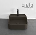 Керамическая раковина 44 см Cielo Shui Comfort, темно-коричневый (SHCOLAQF-FN) На столешницу, На тумбу, Подвесные Квадратные