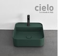 Керамічна раковина 44 см Cielo Shui Comfort, темно-зелений (SHCOLAQF-MU) На стільницю, На тумбу, Підвісні 