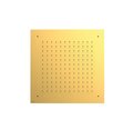Верхній вбудований душ 380x380 мм Tres Showers Head, золото матовий (134944om) Верхні душі Золото матове