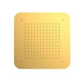 Верхний встраиваемый душ 420х420 мм Tres Showers Head, золото матовый (29951607OM) Верхние души Золото матовый