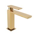 Смеситель для раковины, с донным клапаном Bugnatese Atelier, PVD золото (9413SC-PO) Для раковины Золото