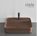 Керамическая раковина 60 см Cielo Shui Comfort, коричневый (SHCOLARF-AN) На столешницу, На тумбу, Подвесные Прямоугольные