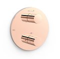Термостатический смеситель на 2 потребителя Tres Therm-Box, розовое золото (26225001OP) Для ванны, Для душа Розовое золото