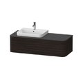 Тумба підвісна під раковину зліва 130х55 см Duravit Happy D. 2 Plus, горіх (HP4932L6969) Duravit Тумби