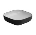 Накладная раковина 45x45 h13,5 см GSG Easy, Bicolore nero satinato (EALAVQU45 BI 000 003) На столешницу, Накладной Квадратные