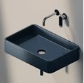 Керамическая раковина 60 см Flaminia Miniwash 60, antracite (MWS + MWL60) Подвесные Прямоугольные
