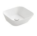 Керамическая раковина 42 см Simas WAVE, glossy white (WA 03) На столешницу, На тумбу Квадратные