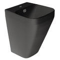 Керамическая раковина 40 см Simas Baden Baden, matte black (BB 13) Подвесные Прямоугольные