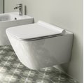 Подвесной безободковый унитаз Catalano Green NewFlush, bianco lucido (1VS55RGR00) Подвесные 