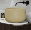 Раковина накладная 45 см Cielo Le Bacinelle Tina, песочный (BATA-CN) На столешницу, На тумбу Круглые
