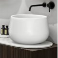 Раковина накладная 45 см Cielo Le Bacinelle Tina, белый (BATA-Bianco) На столешницу, На тумбу Круглые
