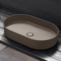 Раковина накладна 60 см Cielo Shui Comfort, коричневий (SHCOLAO60-AN) На стільницю, На тумбу 