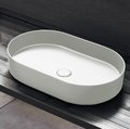 Раковина накладная 60 см Cielo Shui Comfort, молочный (SHCOLAO60-TL) На столешницу, На тумбу Овальные