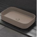 Раковина накладная 60 см Cielo Shui Comfort, бежевый (SHCOLAR60-AV) На столешницу, На тумбу Прямоугольные