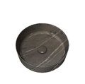 Раковина накладна 40 см Cielo Shui Comfort, сірий мармур (SHCOLAT40-GS) На стільницю, На тумбу 