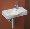Раковина подвесная 27х43 см ArtCeram Lavamani Union, Matte white (LML001 05;00) Подвесные Прямоугольные