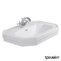 Керамическая раковина 70 см Duravit 1930 (0438700000) На пьедестал, Подвесные Прямоугольные