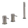 Смеситель для ванны Fima Carlo Frattini Spillo Steel (F3074/1INOX) Для ванны Нерж. сталь