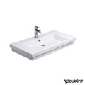 Керамическая раковина 80 см Duravit 2nd floor (0491800000) На полупьедестал, На пьедестал, Подвесные Прямоугольные