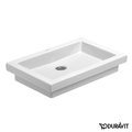 Керамическая раковина шлифованная 58 см Duravit 2nd floor (0317580000) На столешницу, На тумбу Прямоугольные