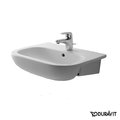 Керамическая раковина 55 см Duravit D-Code (0339550000) На столешницу, На тумбу, Полувстраиваемые Полукруглые