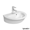 Керамическая раковина 47 см Duravit Darling New (0731470000) На полупьедестал, Подвесные Полукруглые
