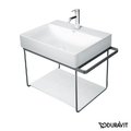 Консоль металева підвісна 66,5 см Duravit DuraSquare, чорний матовий (0031024600) Duravit Консоль