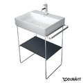 Скляна поличка 57 см Duravit DuraSquare, чорна (0099648400) Duravit Полиці