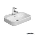Керамічна раковина 50 см Duravit Happy D. 2 (0709500000) На напівп'єдестал, Підвісні 