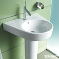 Керамическая раковина 65 см Duravit Starck 2 (2323650000) На полупьедестал, На пьедестал, Подвесные Полукруглые