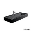 Керамическая раковина 100 см Duravit Vero, черная (0454100827) На столешницу, На тумбу Прямоугольные